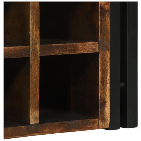 Portabottiglie 46x35x27.5 cm Legno massello riciclato - Foto 9