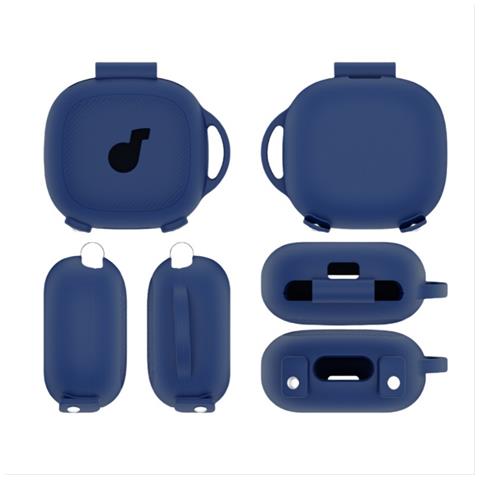 Custodia In Silicone Per Auricolari Bluetooth Compatibile Con Anker Soundcore Sport X20/x20 Blue - Foto 1