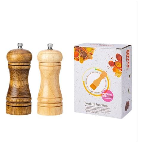 Set Di 2 Macinapepe Manuali Bicolore Da 5 Pollici Con Macinatura Regolabile - Foto 1