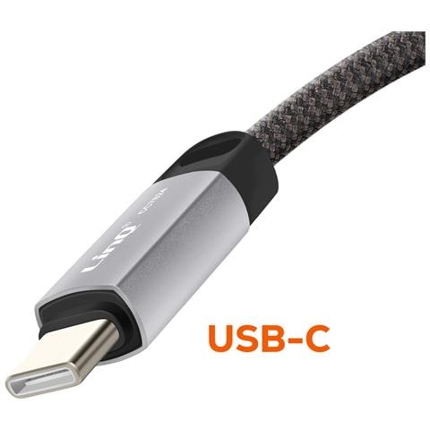 Cavo Usb-c A Usb-c 4a Ricarica Rapida 80w In Nylon Intrecciato 1,2m, Nero - Foto 5