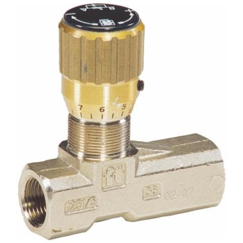 Regolatore Di Flusso Unidirezionale Da 1/4"" In Ottone - Foto 1