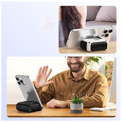 Custodia Protettiva Compatibile Con Airpods Pro/pro 2, Tpu+pc, Nera, Con Chiusura Di Sicurezza E Moschettone - Foto 4