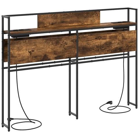 Testata contenitore Rovere fumo 135 cm Legno multistrato - Foto 1