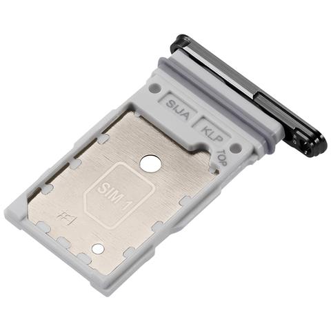 Cassetto Sim Originale Per Galaxy S22 / S22 Plus Vano Dual Nano Sim, Nero - Foto 4