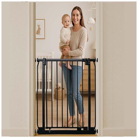 Safetots Cancelletto Di Sicurezza Elite Extra Alto, 98cm - 107cm, Nero Opaco, Extra Alto Con 100cm Di Altezza - Foto 2