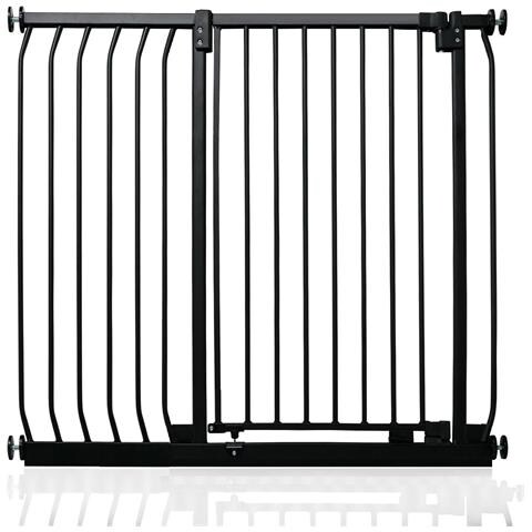 Safetots Cancelletto Di Sicurezza Elite Extra Alto, 98cm - 107cm, Nero Opaco, Extra Alto Con 100cm Di Altezza - Foto 1
