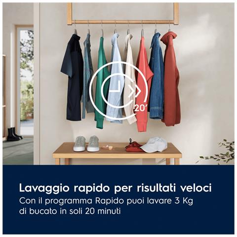 Lavatrice Carica Frontale 9 Kg Classe A 1400 Giri EW6FM29G MADE IN EUROPE - Foto 2