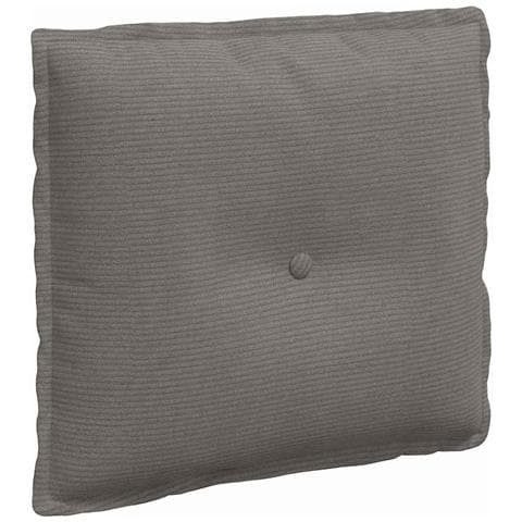 Cuscino per Schiena Grigio chiaro 50 x 45 cm Tessuto in Cords - Foto 1