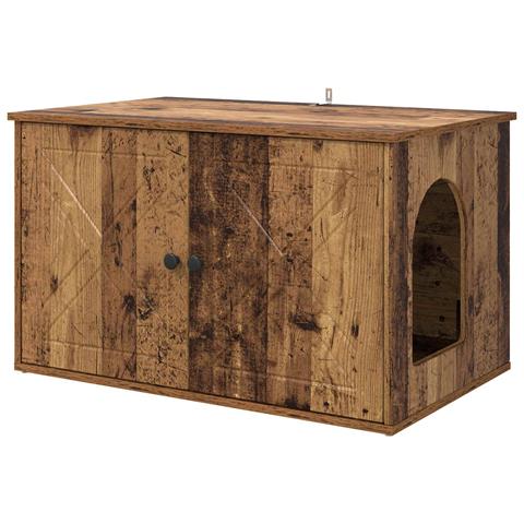 Casa per Gatti Legno vecchio 85 x 55 x 50 cm Legno multistrato - Foto 1