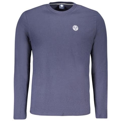 T-shirt maschile a maniche lunghe da uomo, blu - Colore: Blu, Taglia: M - Foto 1