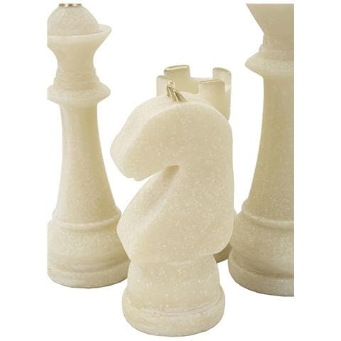 Set 8 Scacchi Decorativi Quarzy In Resina Bianco E Oro - Foto 8