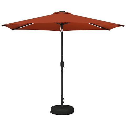 Parasol da Giardino con Luci LED 300 x 300 cm Poliestere - Foto 1