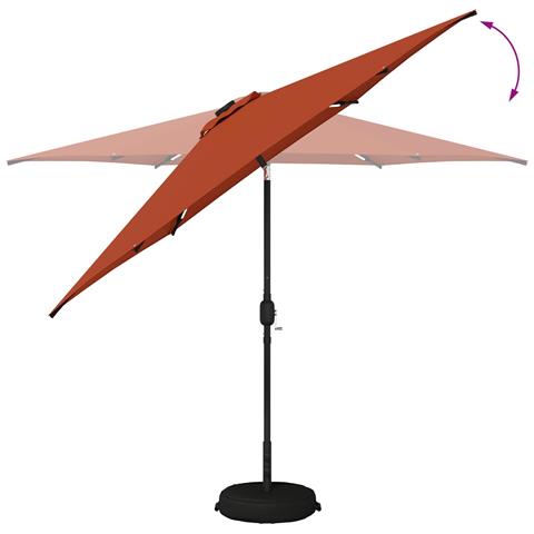 Parasol da Giardino con Luci LED 300 x 300 cm Poliestere - Foto 8
