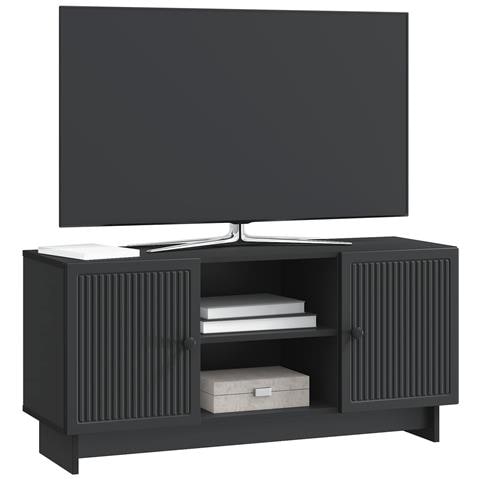 Mobile TV 102 x 34,5 x 50 cm Nero Legno ingegnerizzato - Foto 2