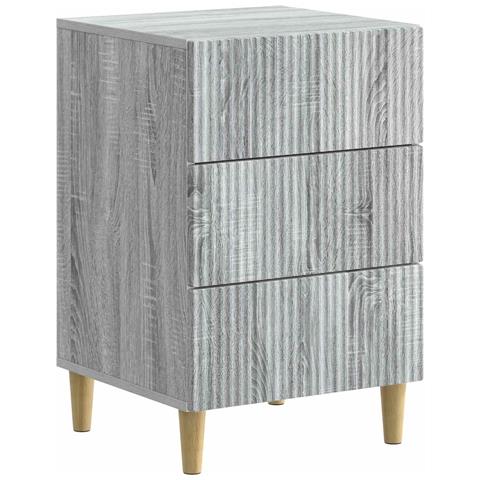 Armadio da Notte con cassetto Grigio Sonoma 43 x 41 x 66,5 cm - Foto 1