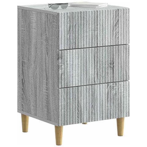 Armadio da Notte con cassetto Grigio Sonoma 43 x 41 x 66,5 cm - Foto 2