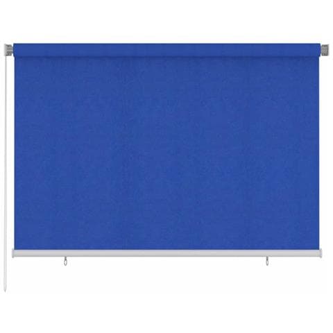 Tenda a Rullo per Esterni 225 (L) x140 (A) cm Blu HDPE - Foto 1