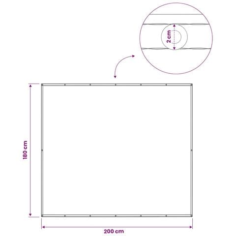 Schermo di Privacy per Balcone 180 x 200 cm - Foto 6