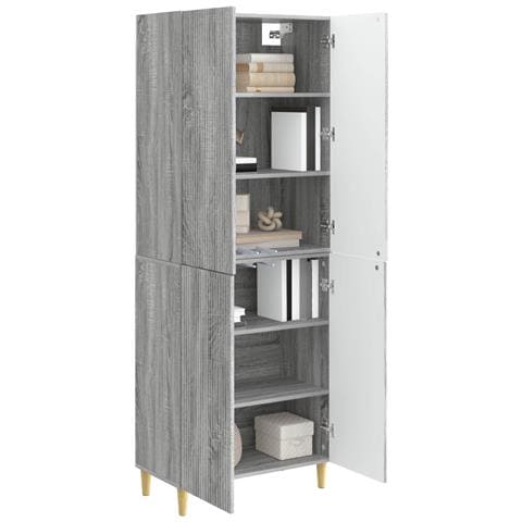 Set di armadi 2 pcs 66 x 34,5 x 90 cm Legno ingegnerizzato - Foto 2