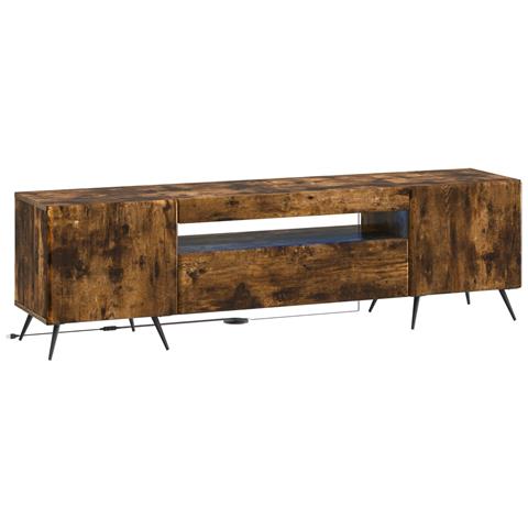 Mobile TV LED Rovere Fumo Legno ingegnerizzato - Foto 1