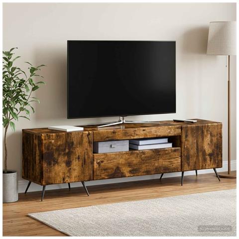 Mobile TV LED Rovere Fumo Legno ingegnerizzato - Foto 2