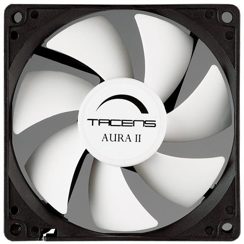 Aura II 9cm, Ventilatore, Computer case, 9 cm, Nero, Bianco, 0,07A, 0,84W - Foto 1