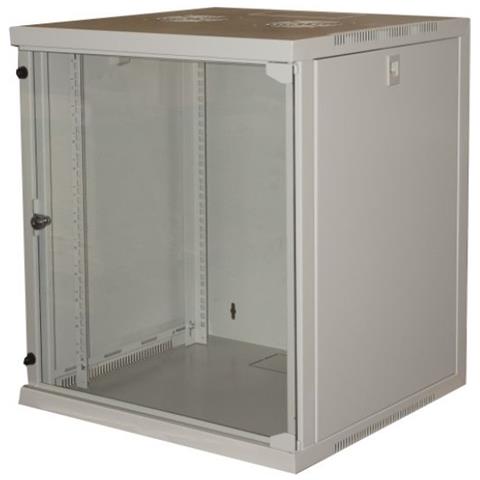 Armadio 12 Unita' Da Muro Per Reti (A) 620 X (L) 540 X (P) 440 Mm Colore Grigio - Foto 3