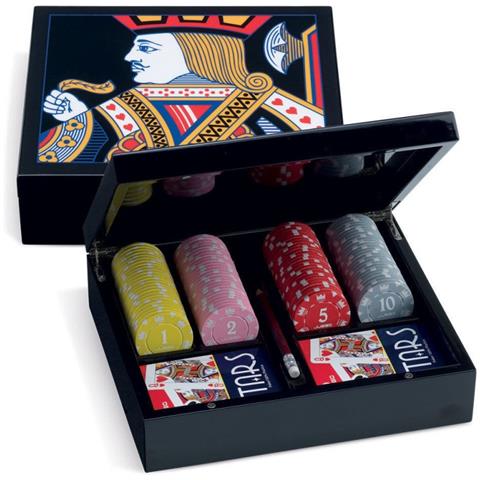 Game Set Poker Juego Lancillotto 100 Fiches Chips Texas Holdem 2 Mazzi Carte - Foto 1