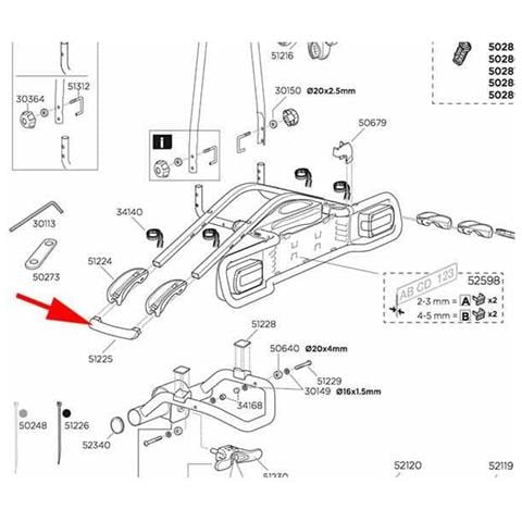 Ricambi End Cap 51225 Euroride 941 / 943 Trasporto One Size - Foto 1