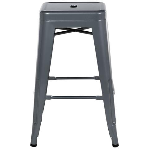Set Di 2 Sgabelli Da Bar In Metallo In Color Grigio 60 Cm Cabrillo - Foto 20