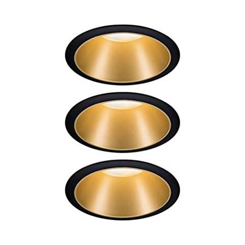 93404 Einbauleuchte 3er Set Eek: A+ (a++ - E) 6.50w Warm- Bianco Nero, Oro - Foto 1