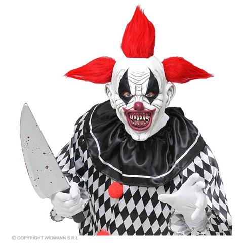 Maschera Testa Completa Clown Horror Con Capelli - Foto 2