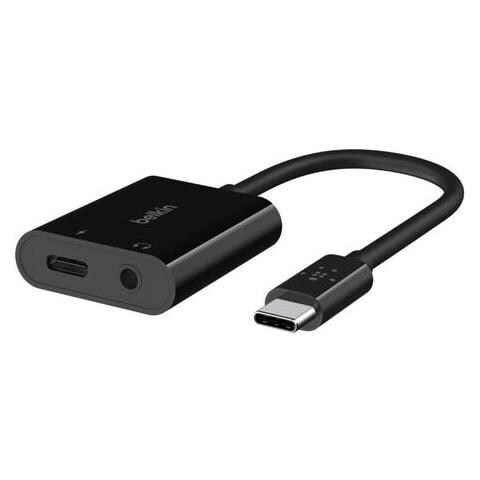 RockStar 3,5mm Audio- und USB-C Ladeadap. schw. NPA004btBK - Foto 2