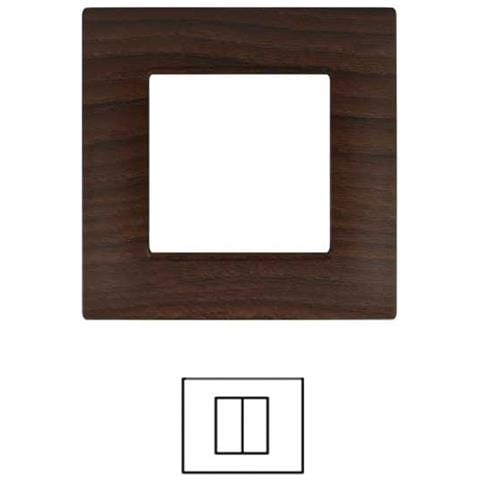 Placca 2 3 4 7 Posti Ciliegio Vimar Plana Compatibile - Foto 1