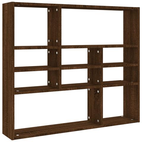 Mensola A Muro Rovere Marrone 90x16x78 Cm In Legno Multistrato - Foto 1