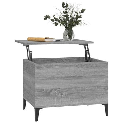 Tavolino Salotto Grigio Sonoma 60x44,5x45 Cm Legno Multistrato - Foto 2
