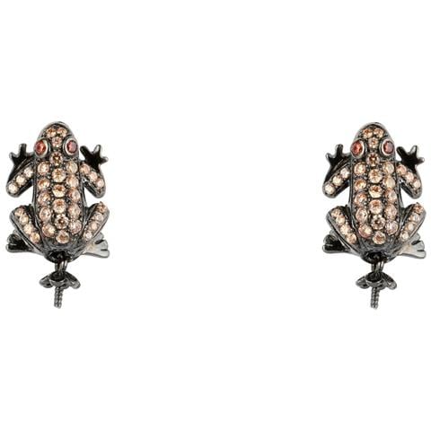 Gioielleria Jla-ear-frog4. Pendente, Colore Nero Marrone. Donna. - In ordine - Foto 7