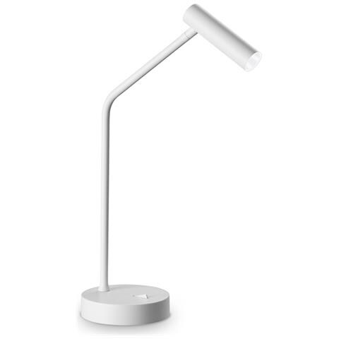 Lampada Da Tavolo Contemporanea Easy Metallo Bianco Led 3,5w 3000k Ip20 - Foto 1