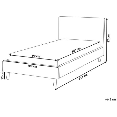 Letto Velluto Fitou 90 X 200 Cm Fucsia - Foto 2