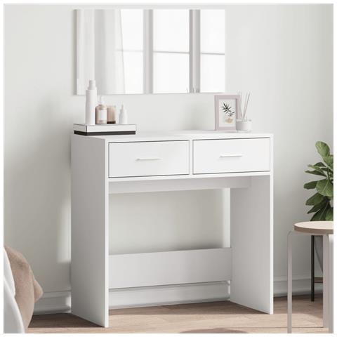 Toeletta Con Specchio Bianco 80x39x80 Cm - Foto 1