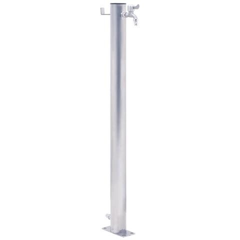 Colonna D'acqua Da Giardino 40 Cm Acciaio Inox Rotonda - Foto 1