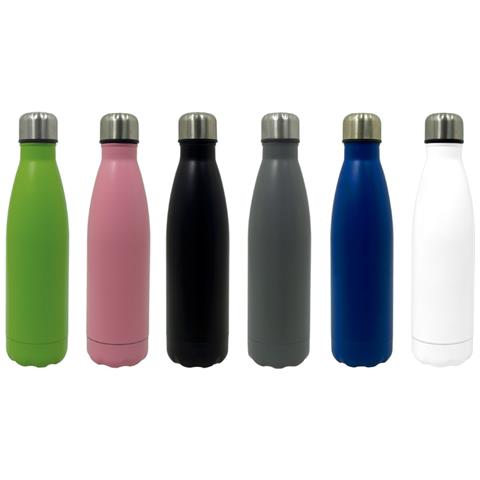 Borraccia Termica Travel Tinta Unita 500ml Bottiglia Acqua Thermos Bevande Borraccia Nero - Foto 4