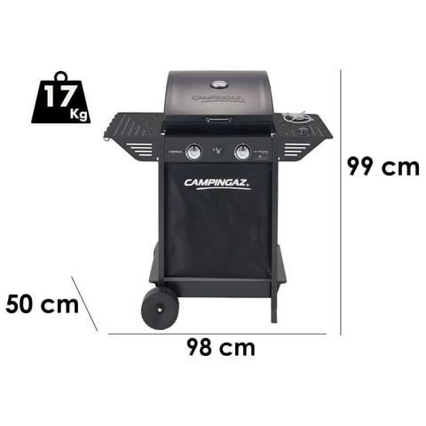 Barbecue A Gas Con 2 Bruciatori In Acciaio E Fornello Laterale Xpert 100 Ls Plus - Foto 2