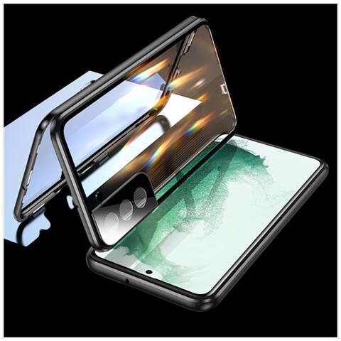 Custodia Per Telefono Samsung Anti-peeping Con Serratura /assorbimento Magnetico /protezione Lente Black Samsung S23 - Foto 2