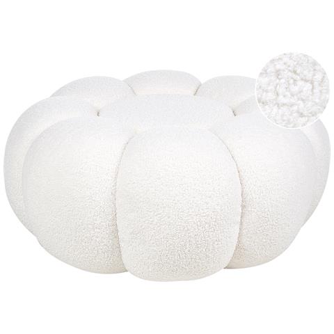 Pouf Beaufort Bouclé Bianco Sporco - Foto 2
