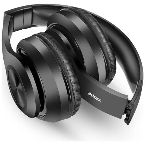 Cuffie a Padiglione HP-55 Pieghevoli con Bluetooth Microfono Incorporato Colore Nero - Foto 5