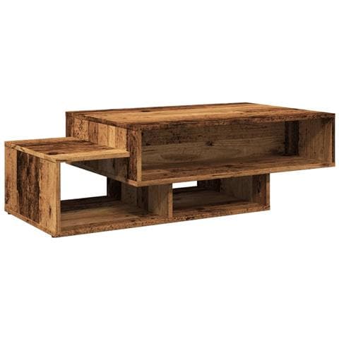 Tavolino Da Salotto Legno Antico 105x55x32cm In Truciolato - Foto 2