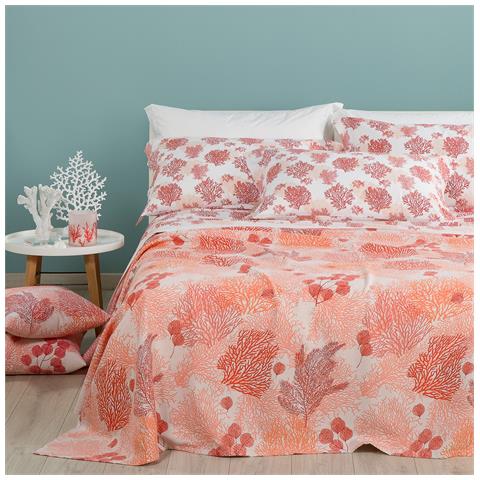 Copriletto Non Trapuntato Coral In Cotone Piquet Colore Rosa Misura Singolo - Foto 3