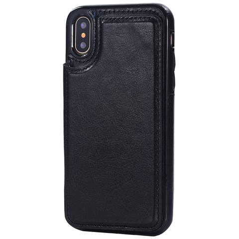 Custodia In Pelle Con Slot Per Schede Per Samsung Galaxy A54 - Nero - Foto 1