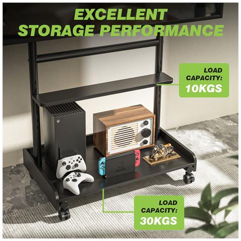 Supporto a Pavimento con Mensola per TV LCD /LED /Plasma 50-86" - Foto 8